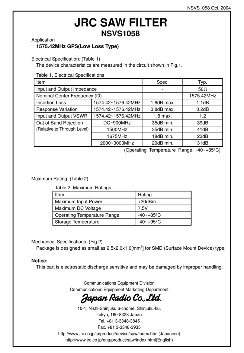 JRC NSVS1058 User manual