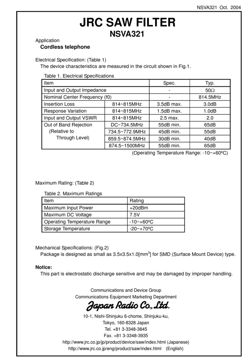 JRC NSVA321 manual