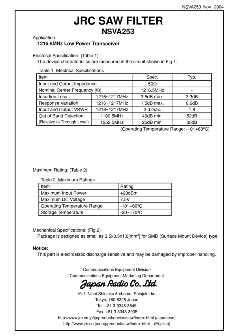 JRC NSVA253 manual