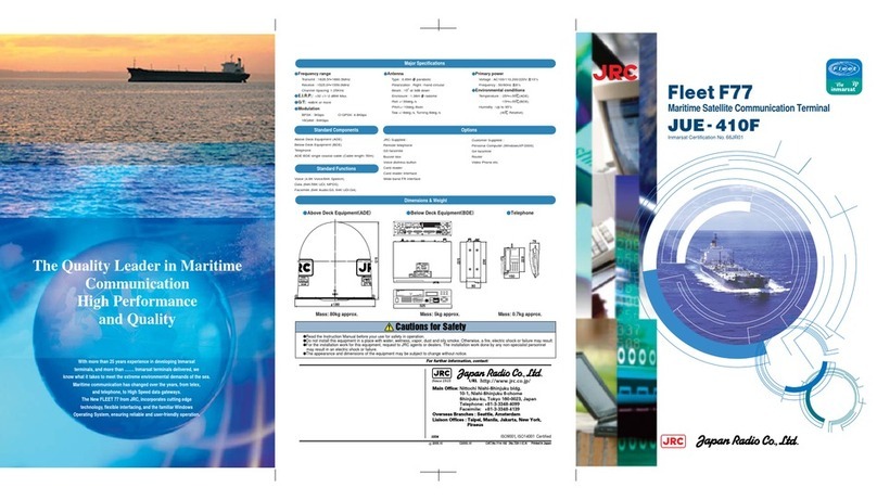 JRC JUE-410F - User manual