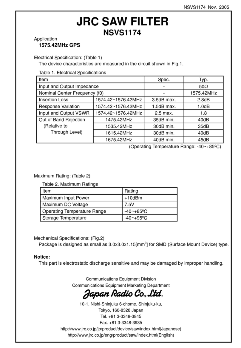 JRC NSVS1174 manual