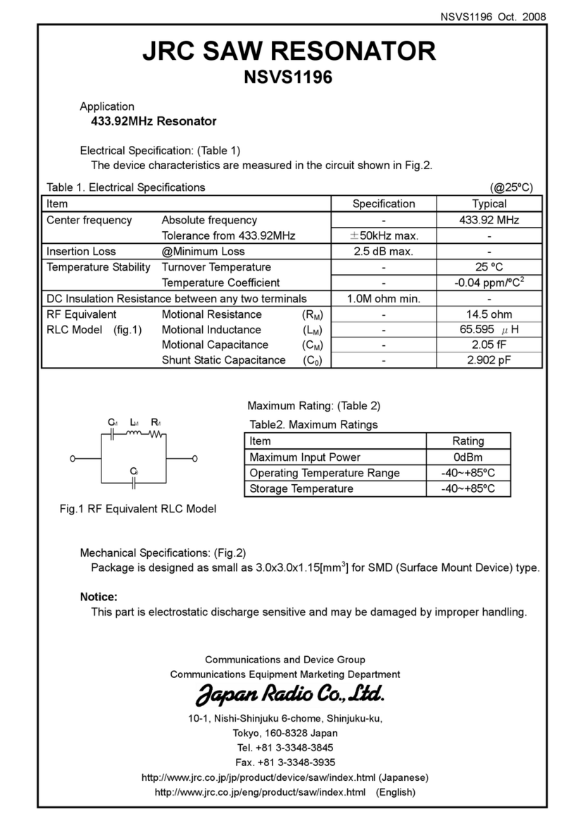 JRC NSVS1196 manual