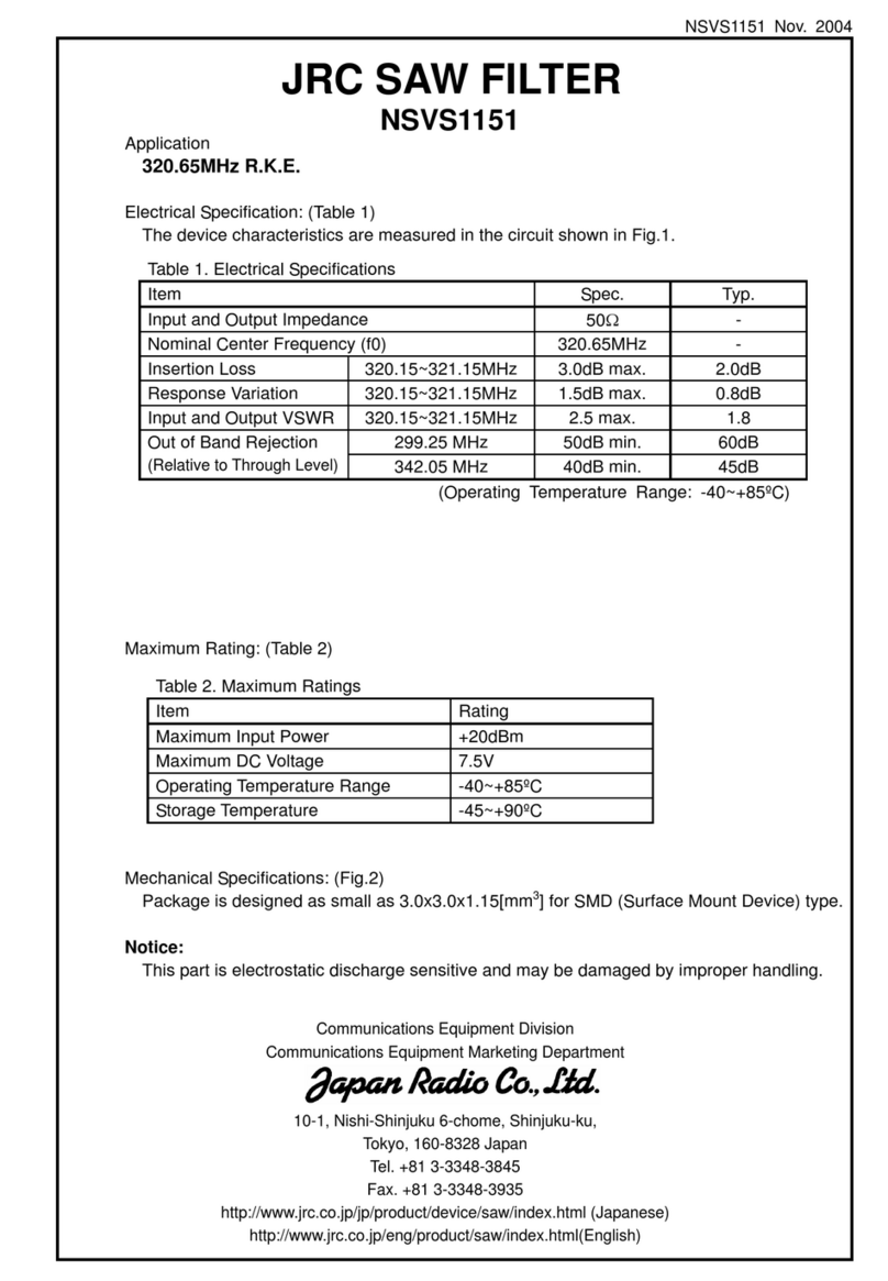 JRC NSVS1151 manual