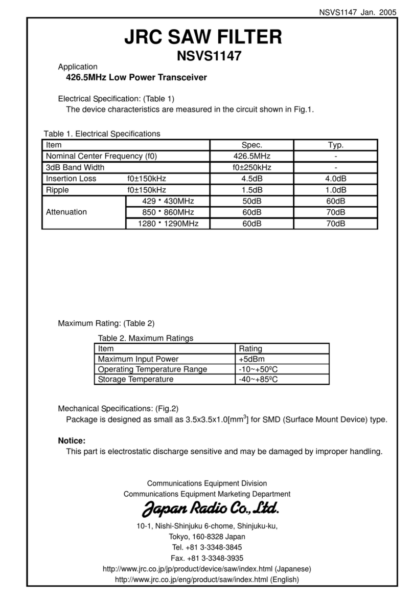 JRC NSVS1147 manual