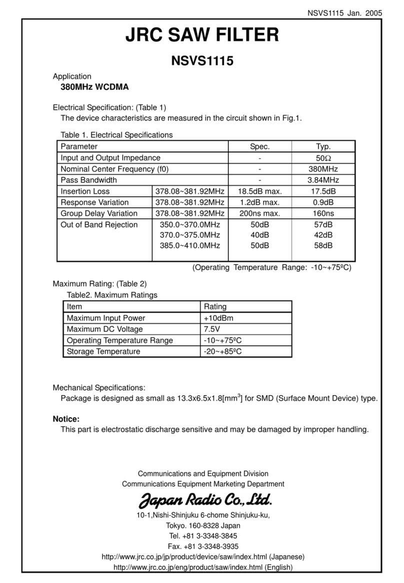 JRC NSVS1115 User manual