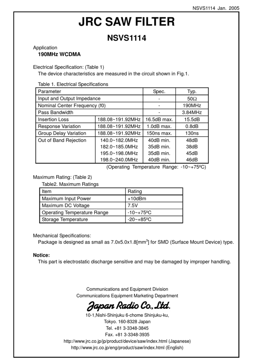 JRC NSVS1114 manual