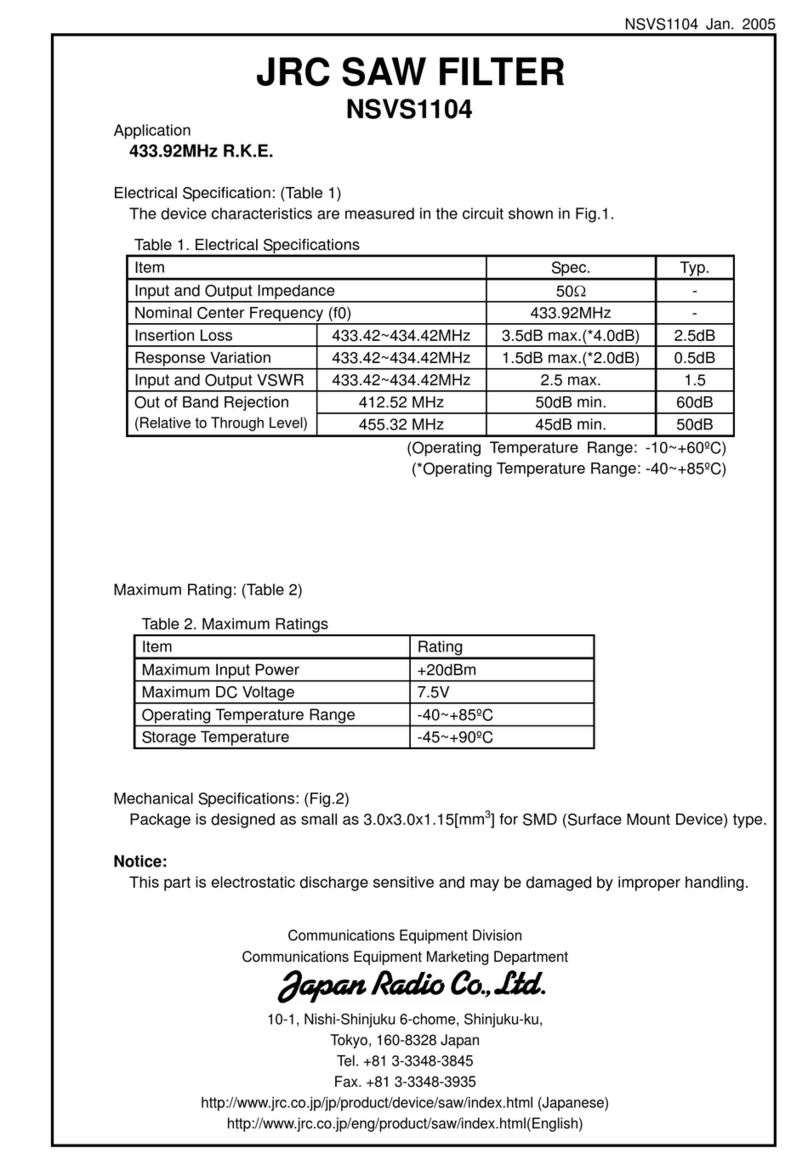JRC NSVS1104 User manual