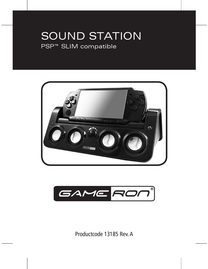 GAMERON SOUND STATION FOR PSP SLIM User manual