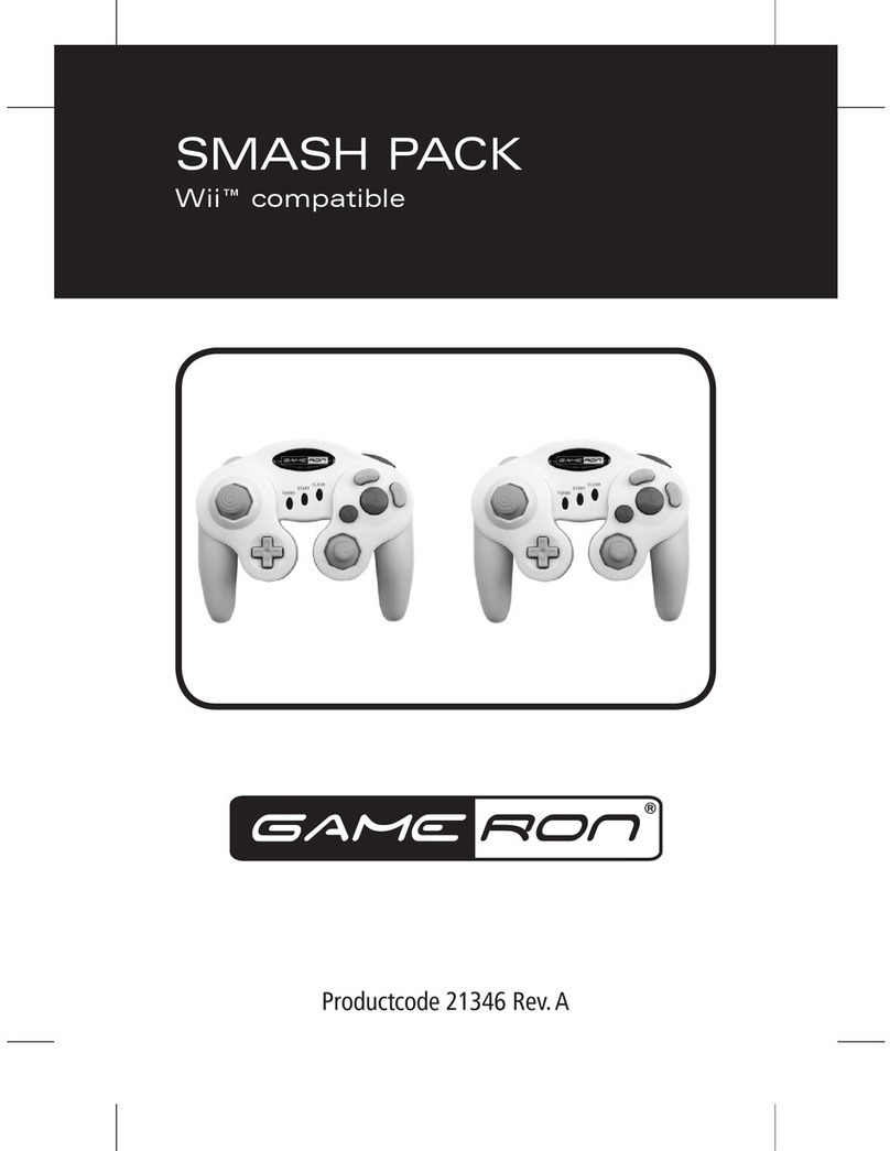 GAMERON SMASH PACK FOR WII User manual