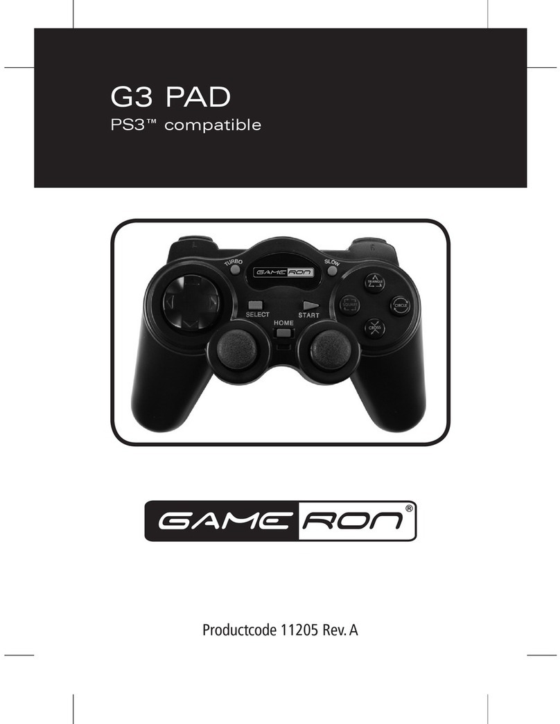 GAMERON G3 PAD FOR PS3 manual