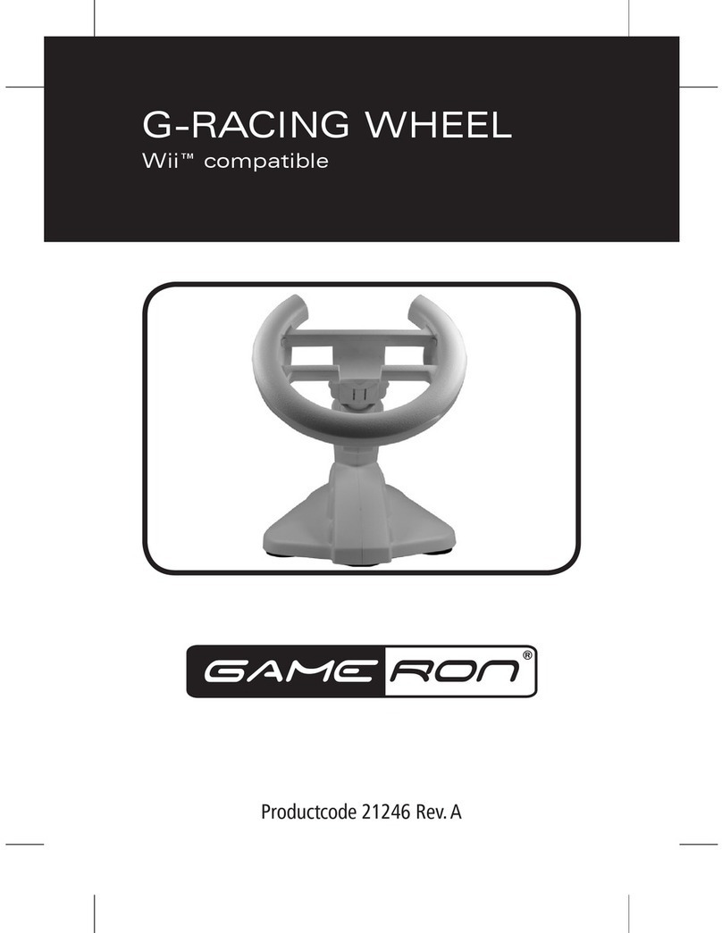 GAMERON G-RACING WHEEL FOR WII manual