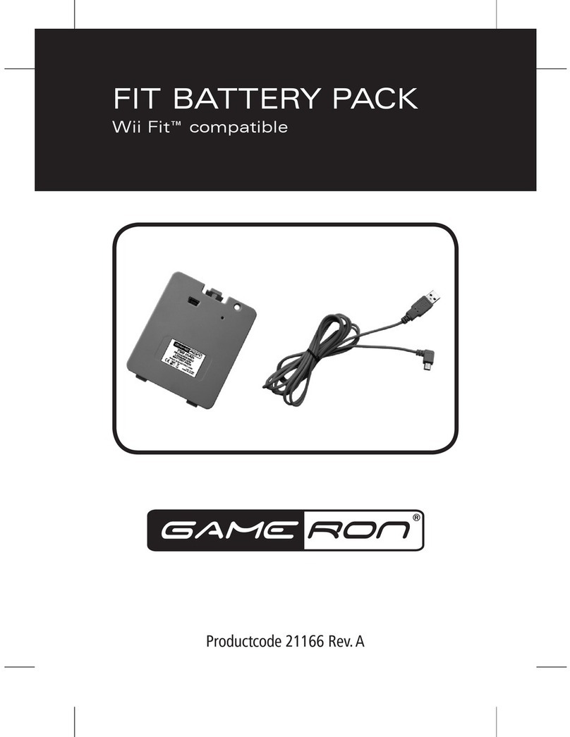 GAMERON FIT BATTERY PACK FOR WII FIT manual