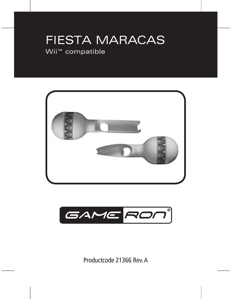GAMERON FIESTA MARACAS FOR WII User manual