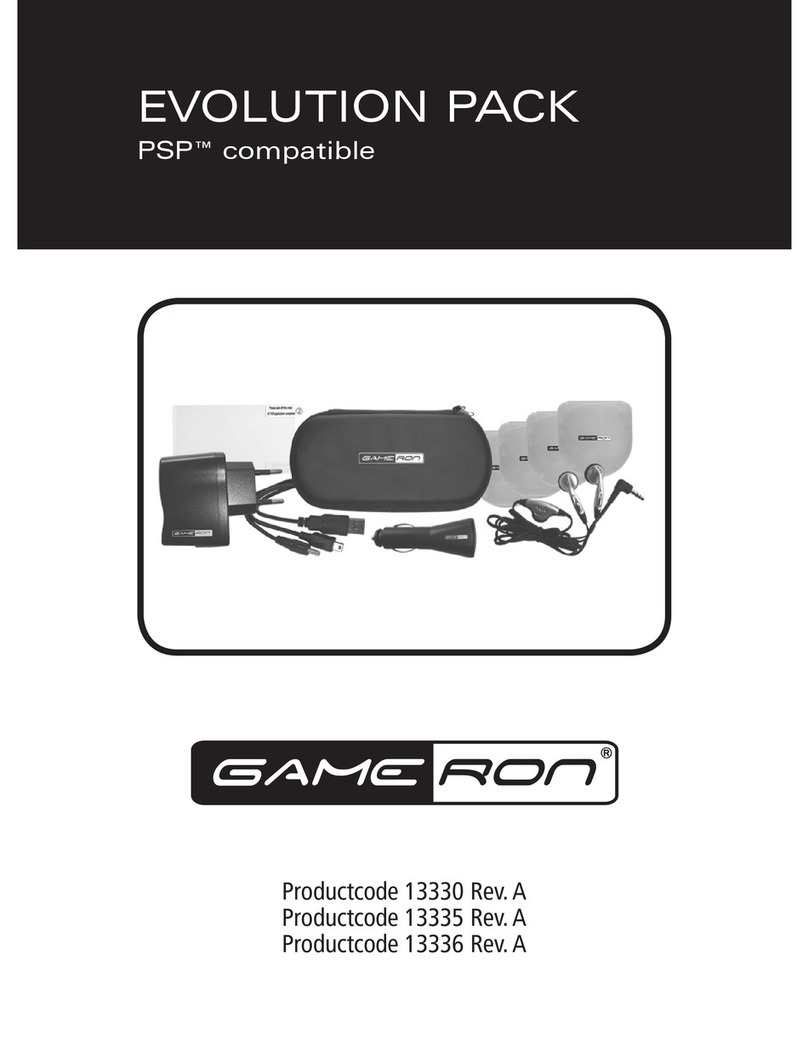 GAMERON EVOLUTION PACK FOR PSP manual