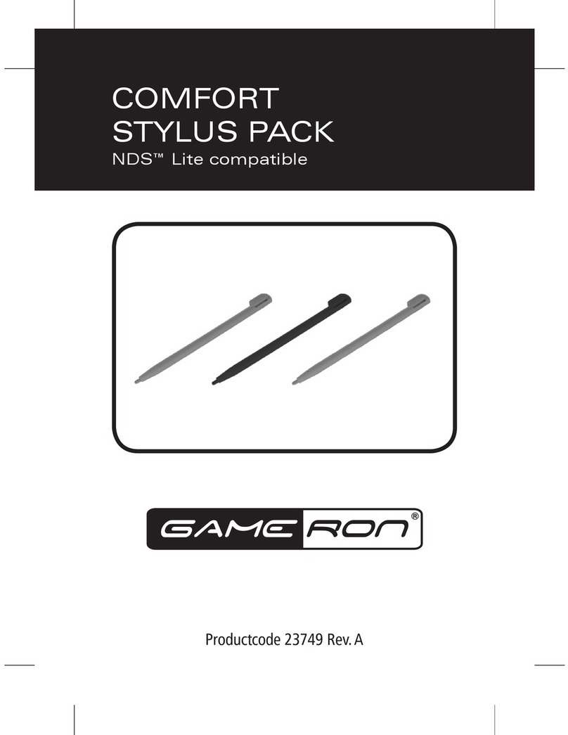 GAMERON COMFORT STYLUS PACK FOR NDS LITE User manual