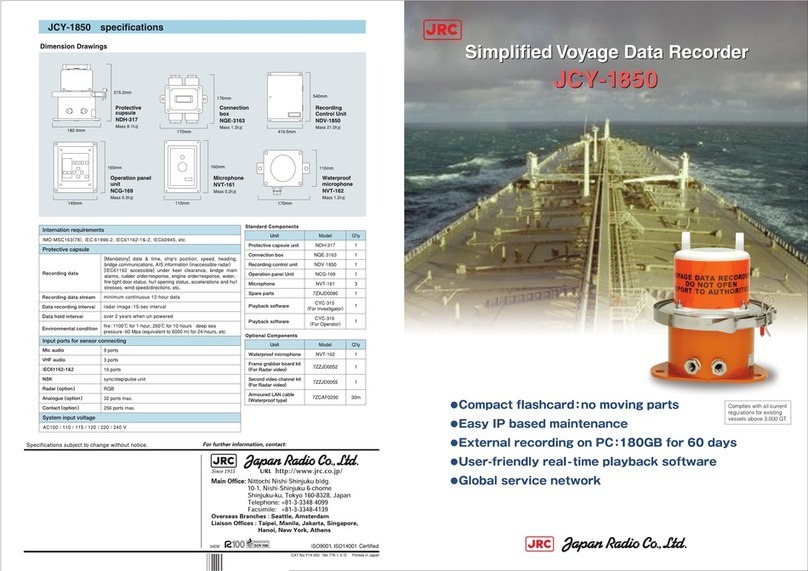 JRC JCY-1850 - User manual