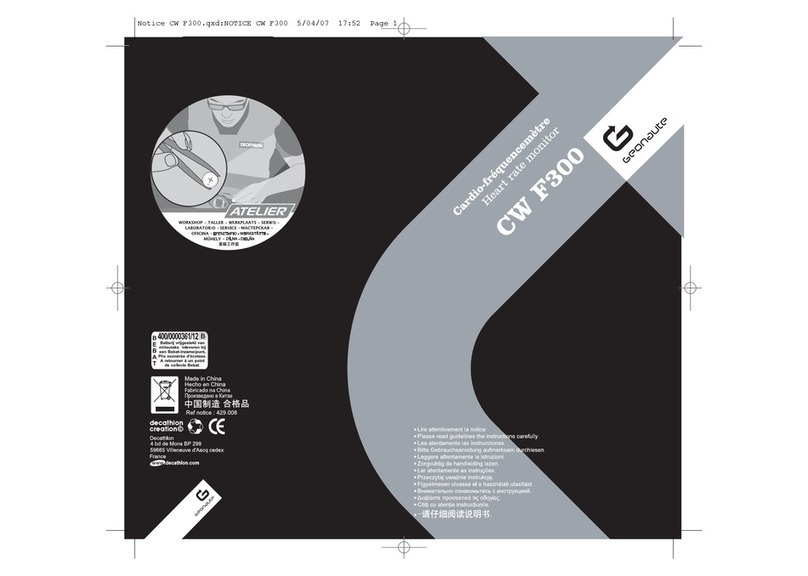 GEONAUTE CW F300 manual