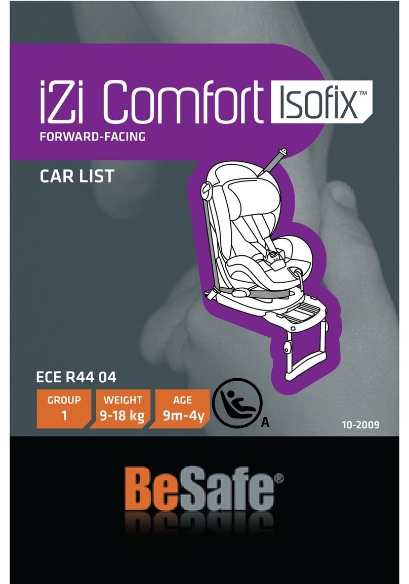 BESAFE IZI COMFORT ISOFIX - CAR LIST 10-2009 manual