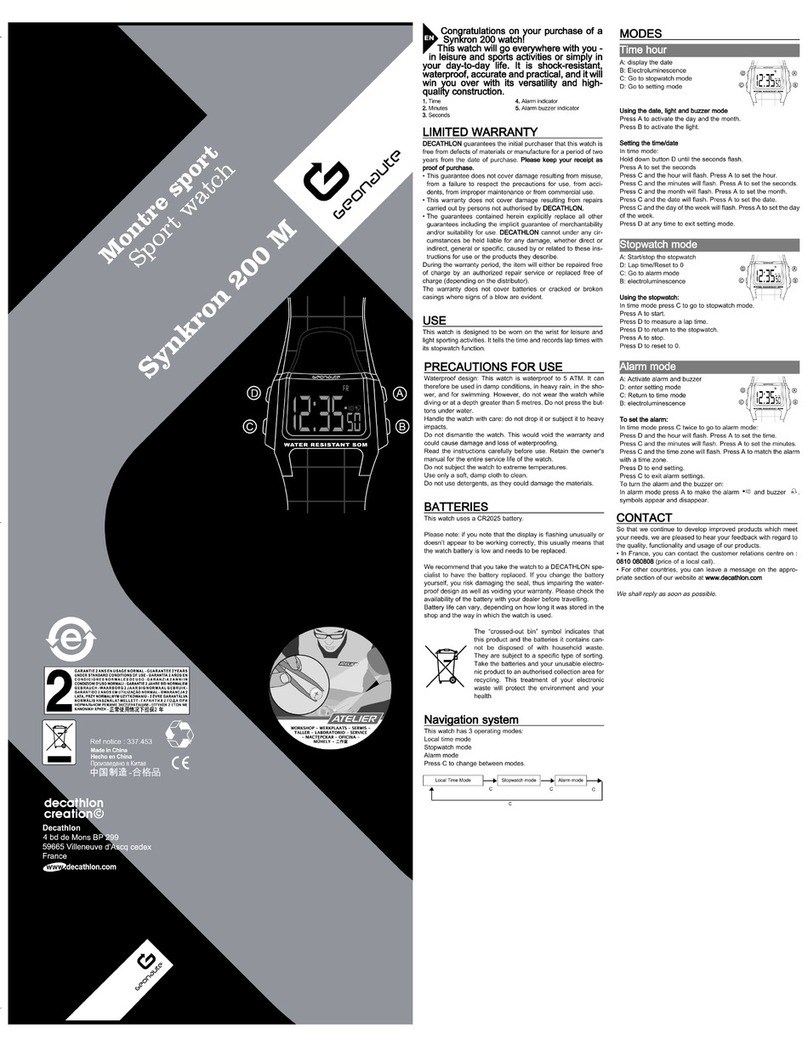 GEONAUTE SYNKRON 200M manual