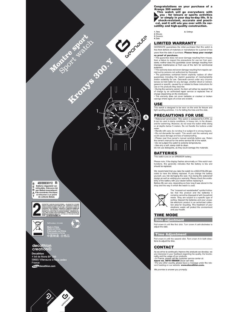 GEONAUTE KRONYS 300 manual