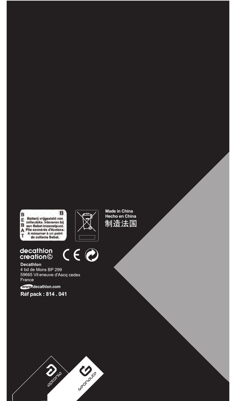 GEONAUTE HEART RATE MONITOR CW600T User manual