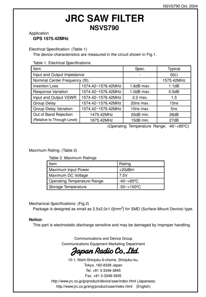 JRC NSVS790 User manual