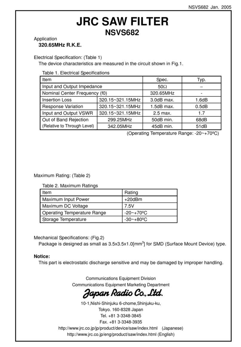 JRC NSVS682 User manual