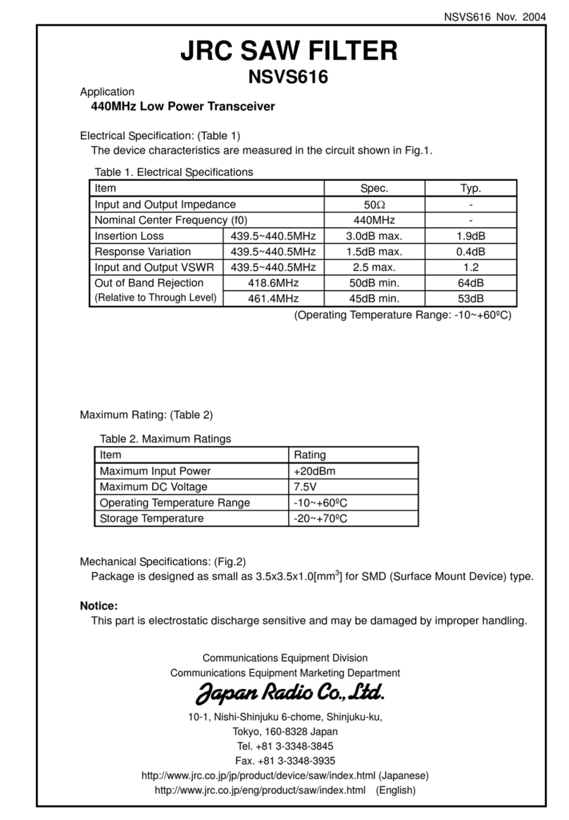 JRC NSVS616 User manual