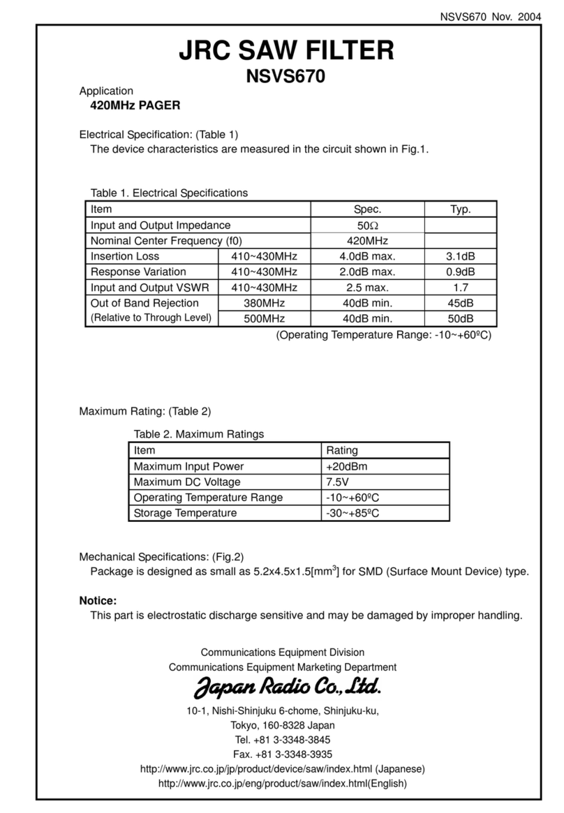 JRC NSVS670 manual JRC NSVS670 manual