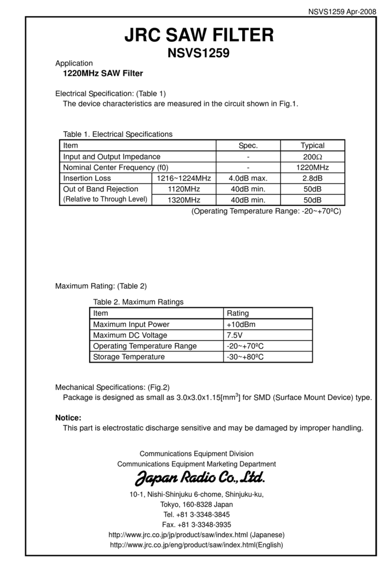 JRC NSVS1259 User manual