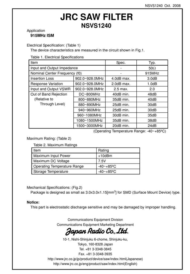JRC NSVS1240 User manual