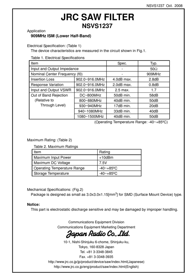 JRC NSVS1237 User manual