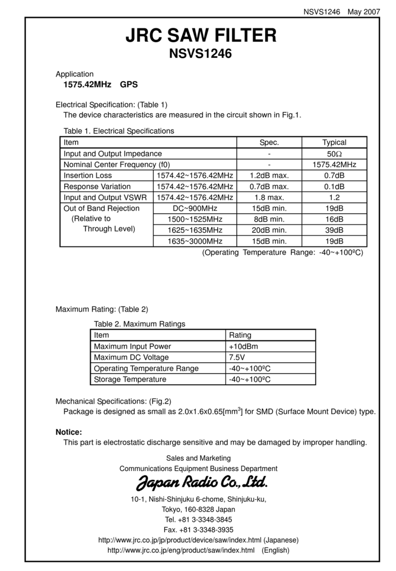 JRC NSVS1246 User manual