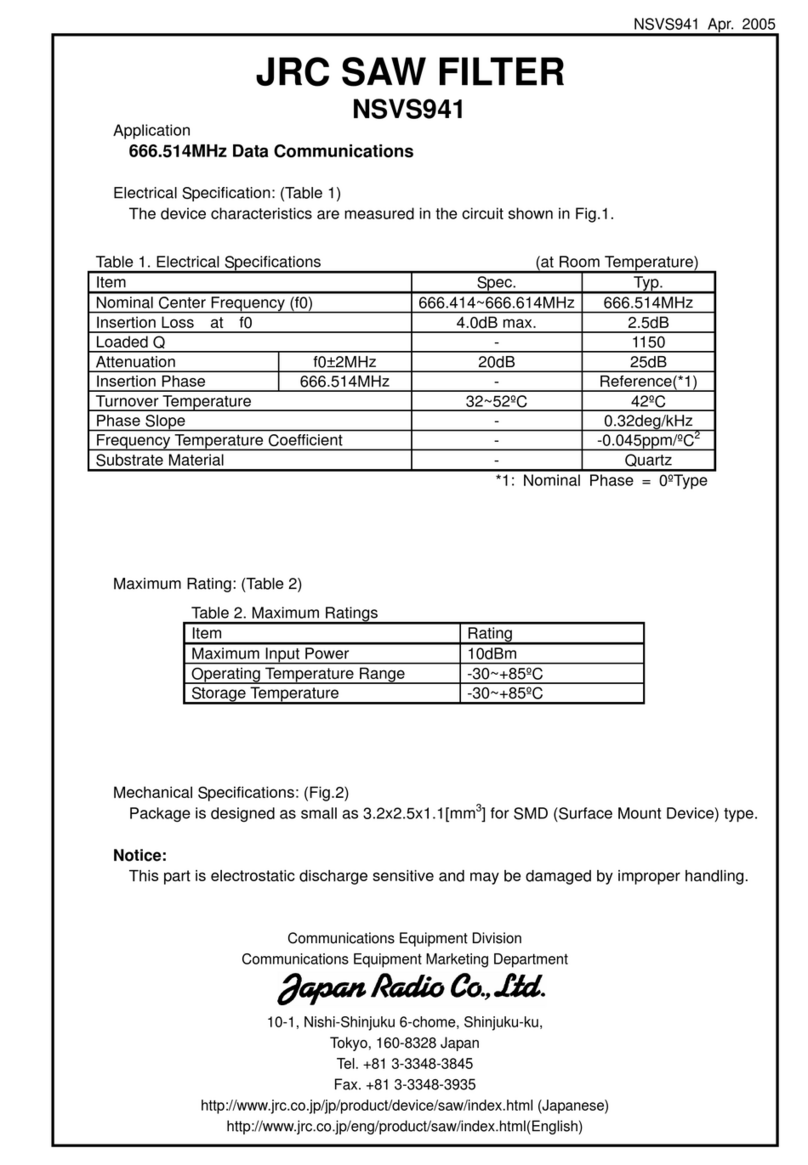 JRC NSVS941 User manual