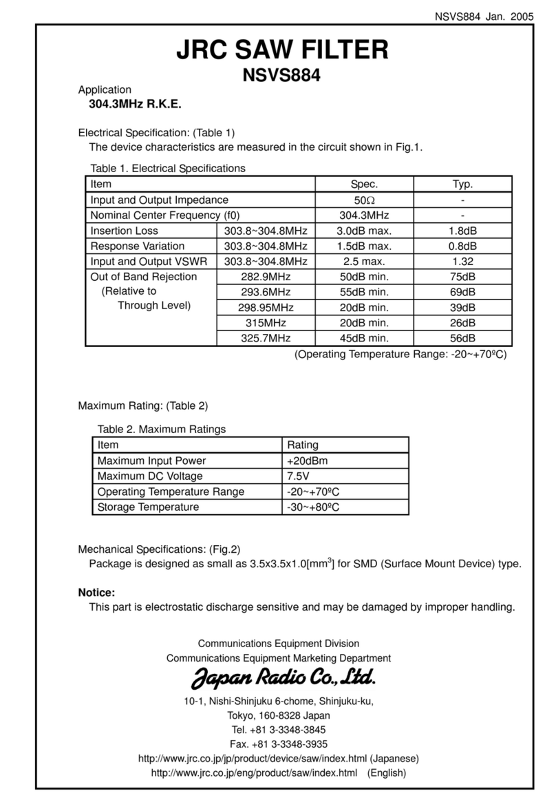 JRC NSVS884 User manual