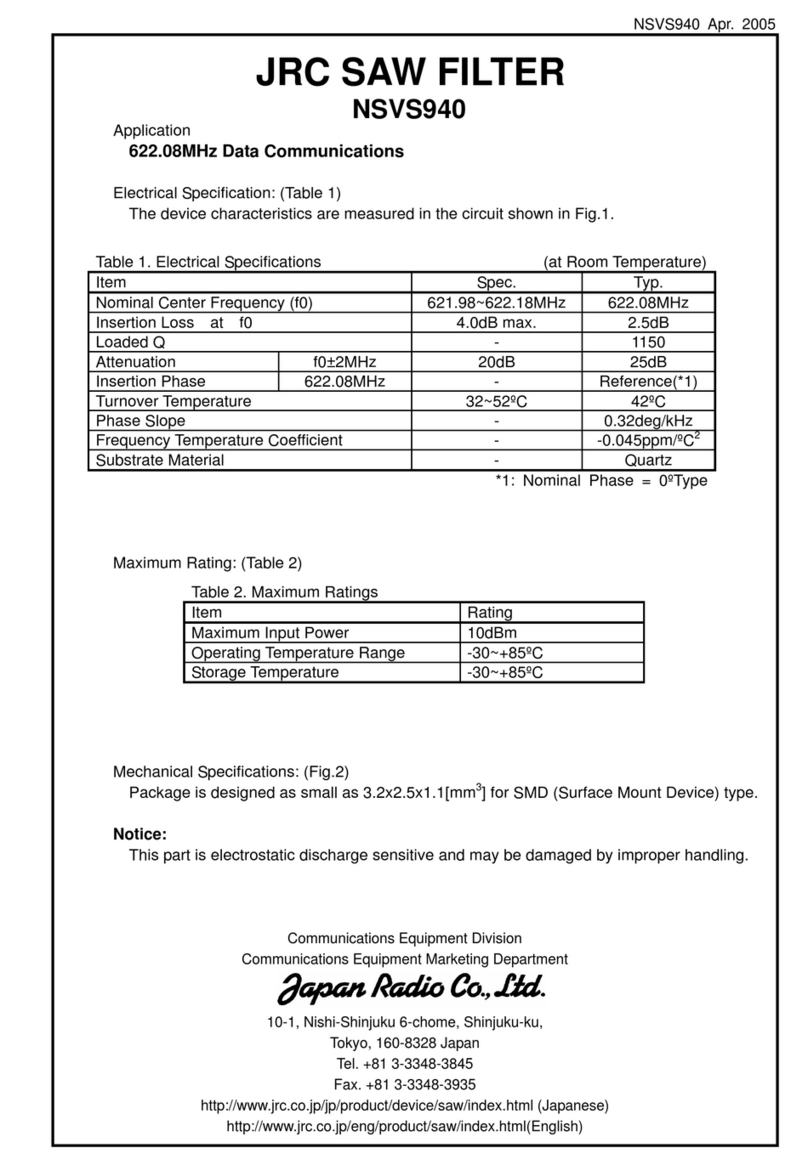 JRC NSVS940 User manual