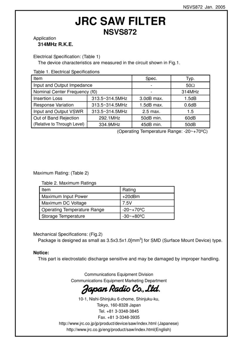 JRC NSVS872 User manual