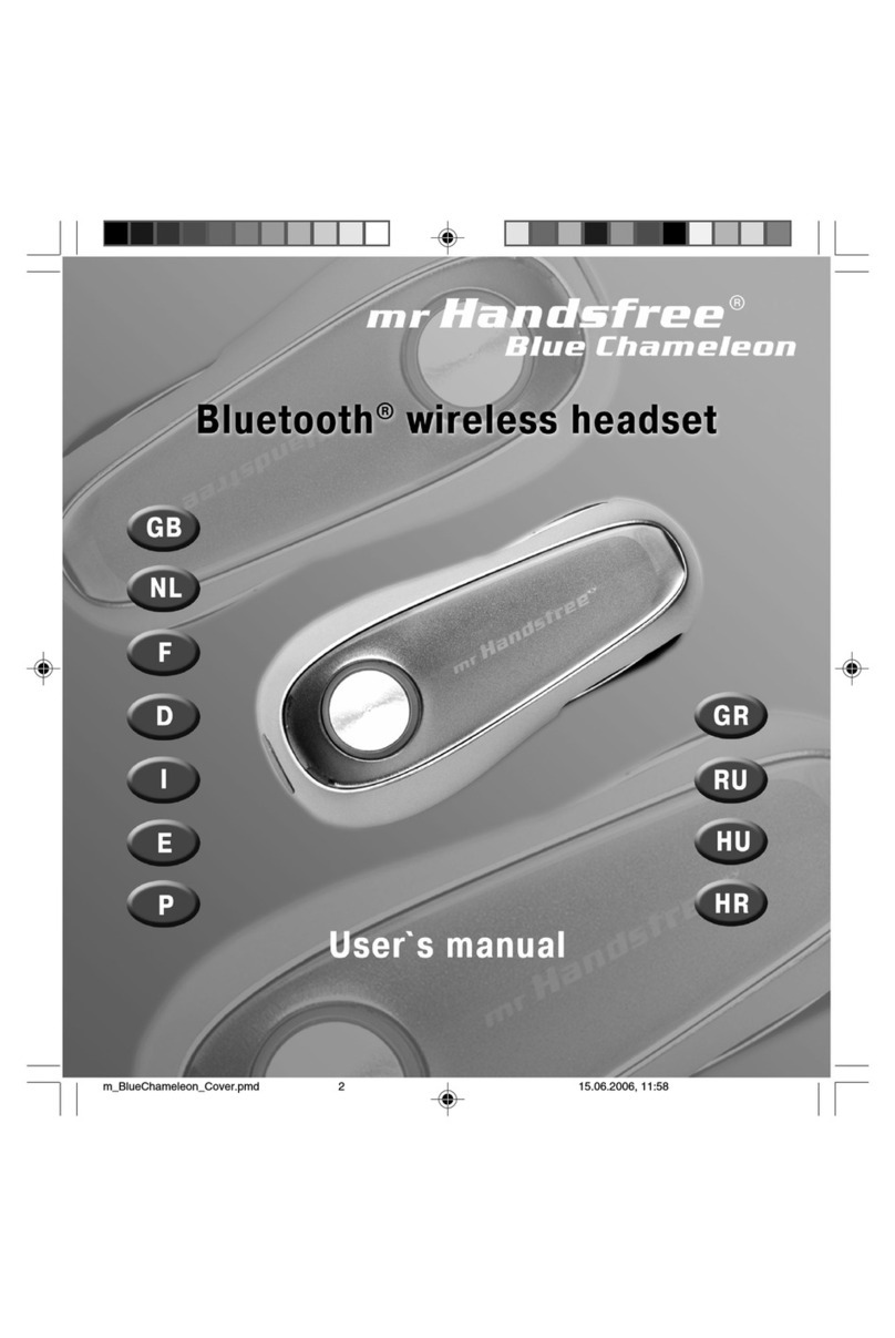 MRHANDSFREE BLUE CHAMELEON DELUXE manual