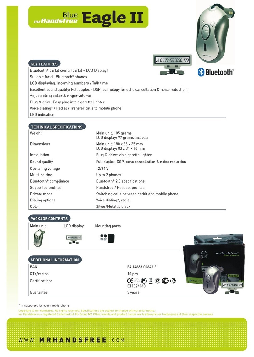 MRHANDSFREE Blue Eagle II datasheet
