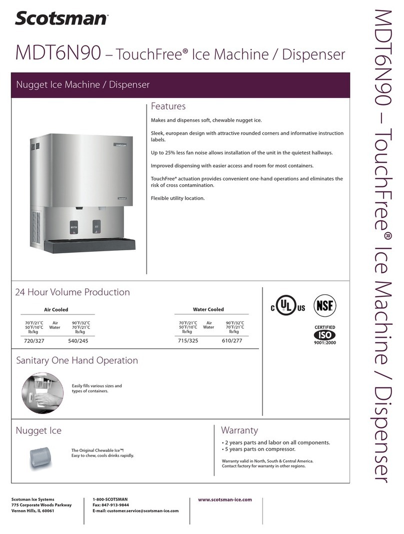Scotsman MDT6N90 User manual