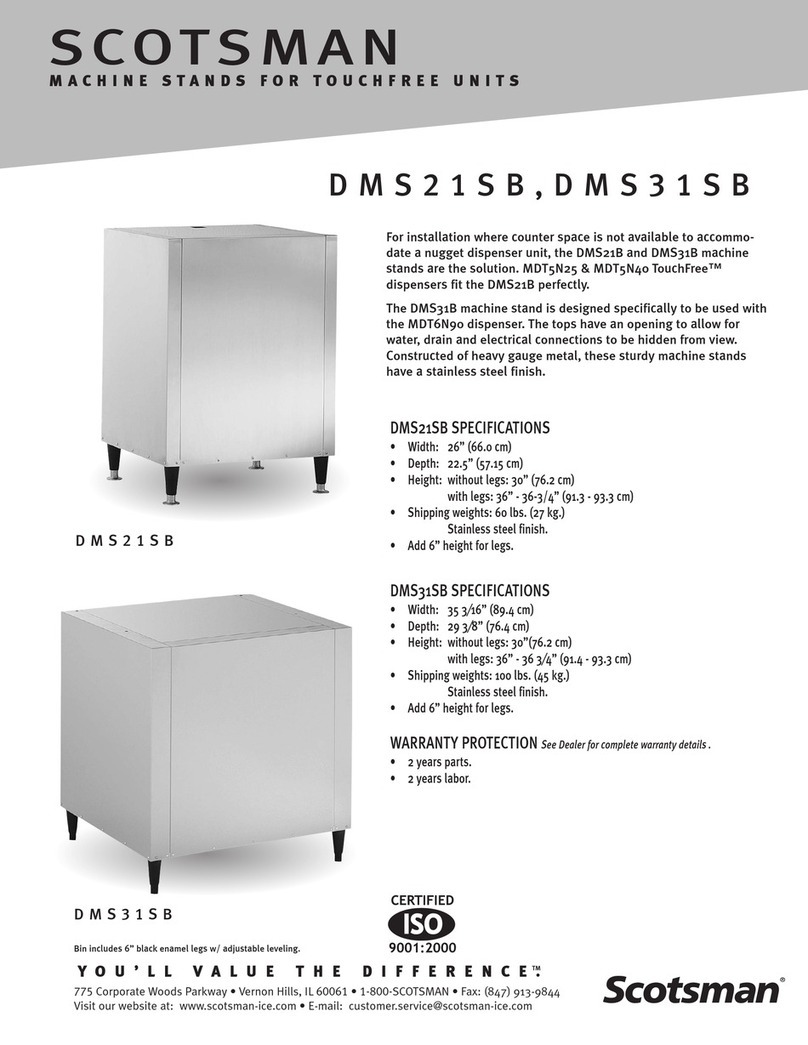 Scotsman DMS21SB User manual
