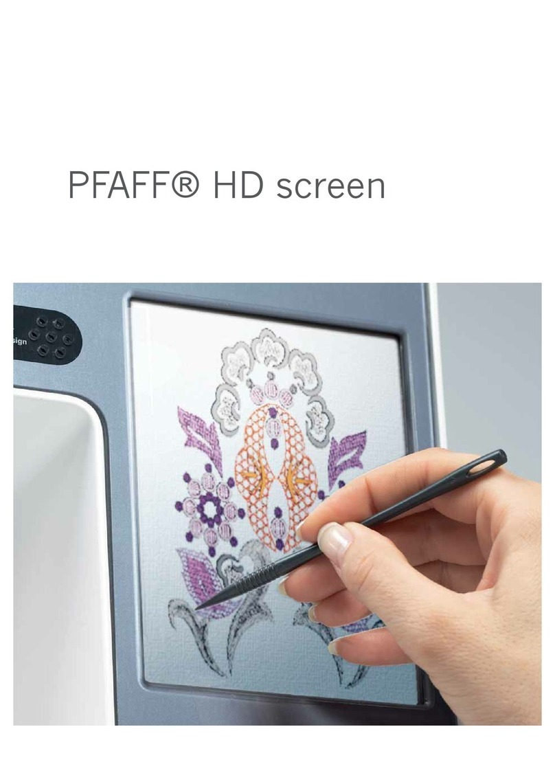 Pfaff HD SCREEN User manual Pfaff HD SCREEN User manual