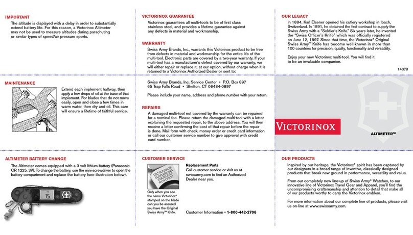 Victorinox ALTIMETER user guide
