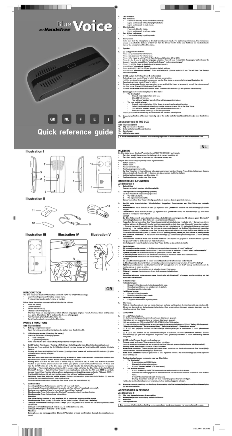 MRHANDSFREE Portable Power Charger User manual