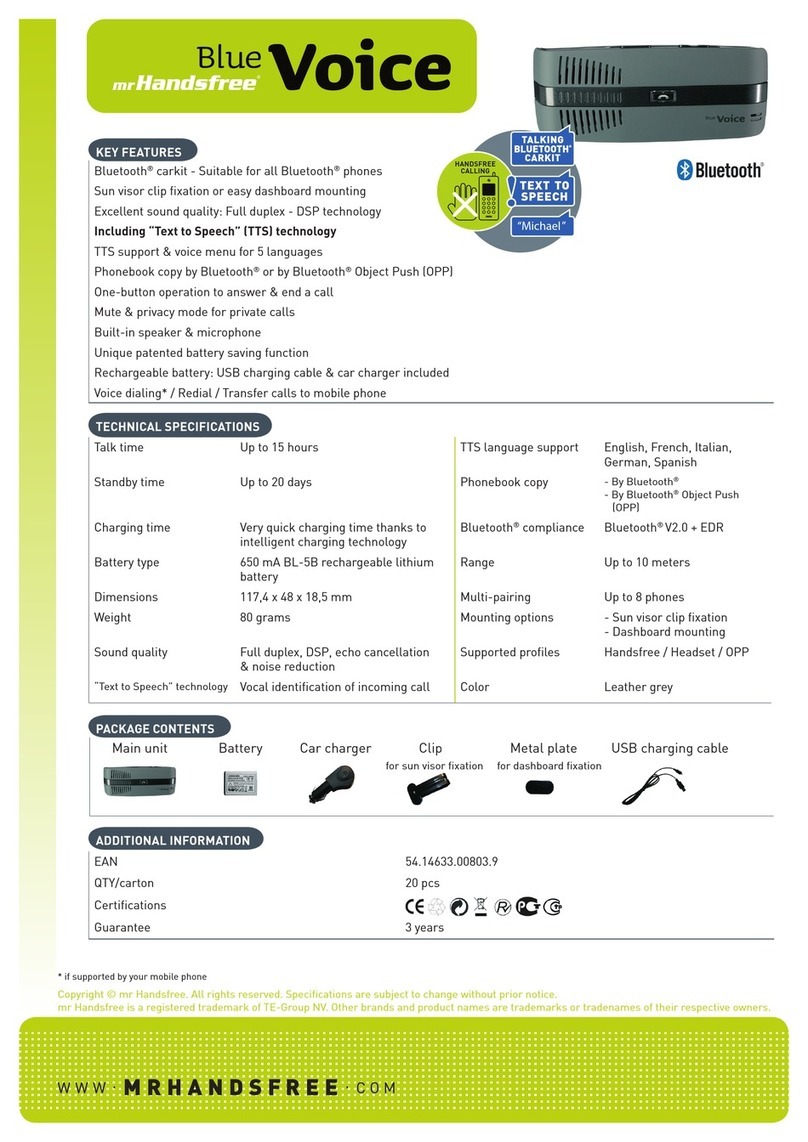 MRHANDSFREE Portable Power Charger datasheet
