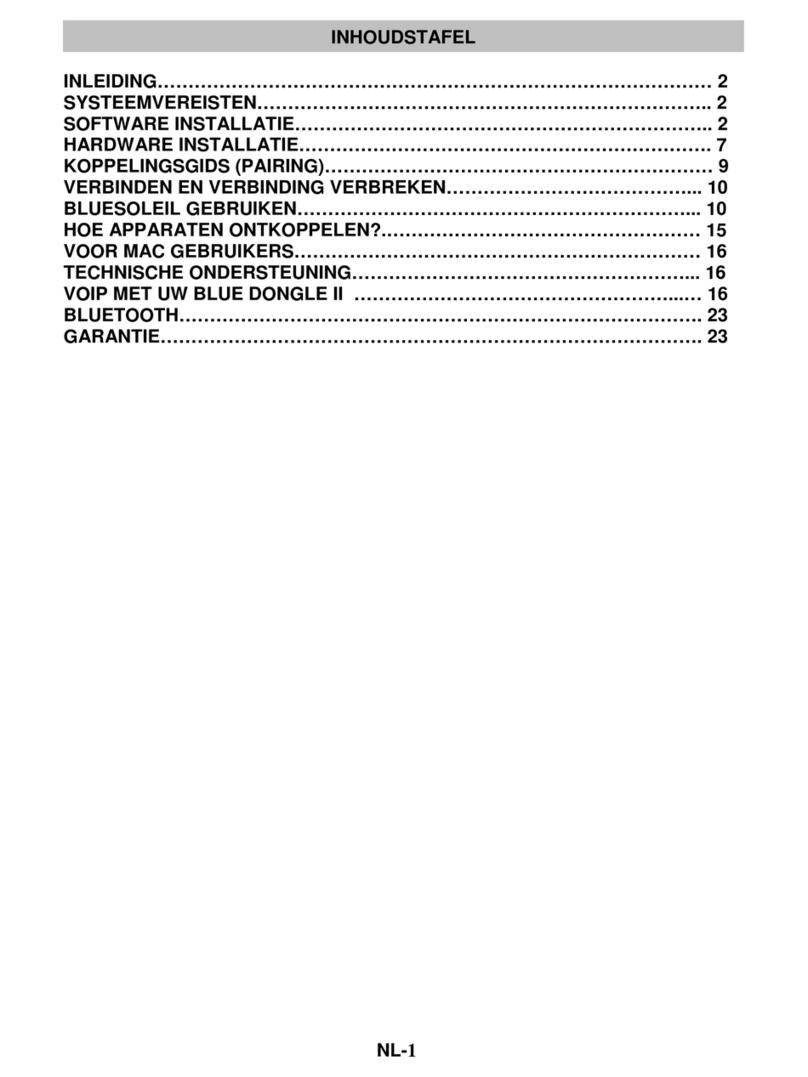 MRHANDSFREE BLUE DONGLE 2 user manual