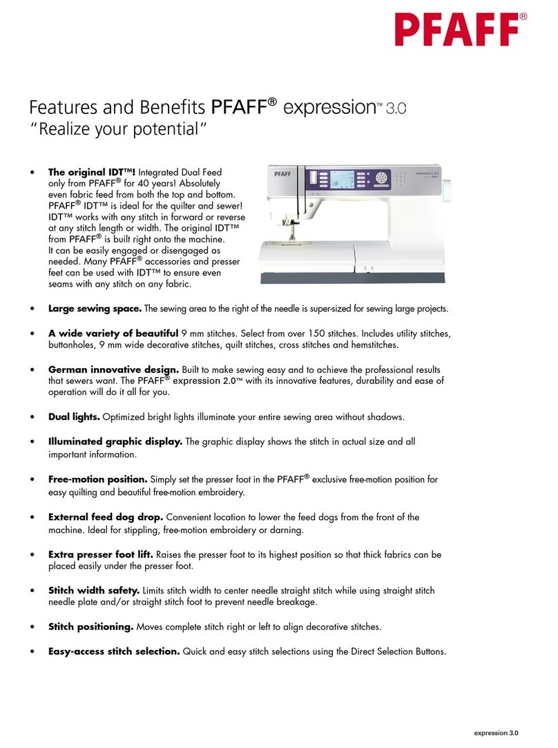 Pfaff Expression 3.0 User manual