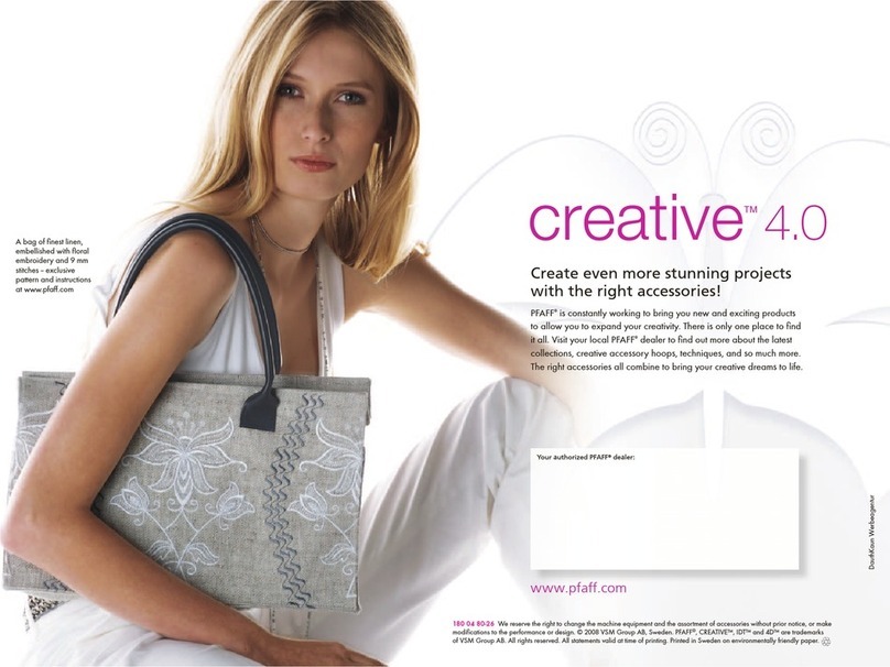 Pfaff CREATIVE 4.0 - User manual