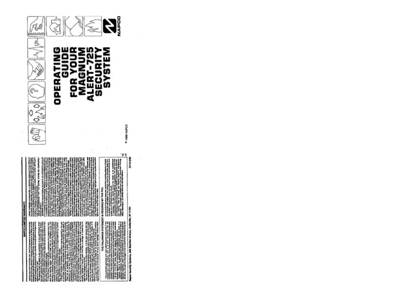 NAPCO MAGNUM ALERT-725 User manual