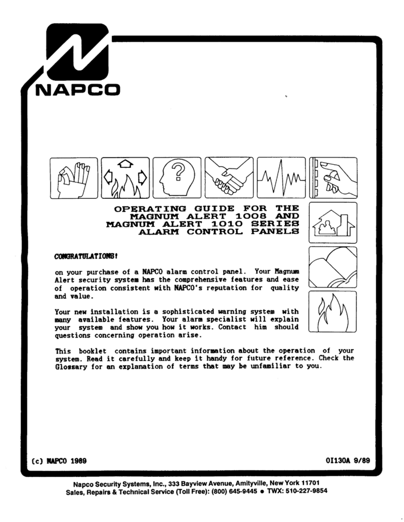 NAPCO MAGNUM ALERT RP1008 KEYPAD manual